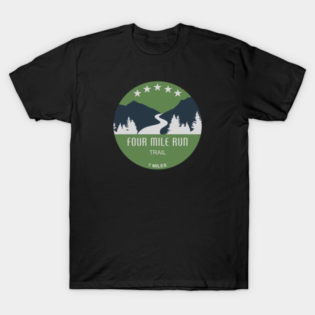 Four Mile Run Trail T-Shirt by esskay1000